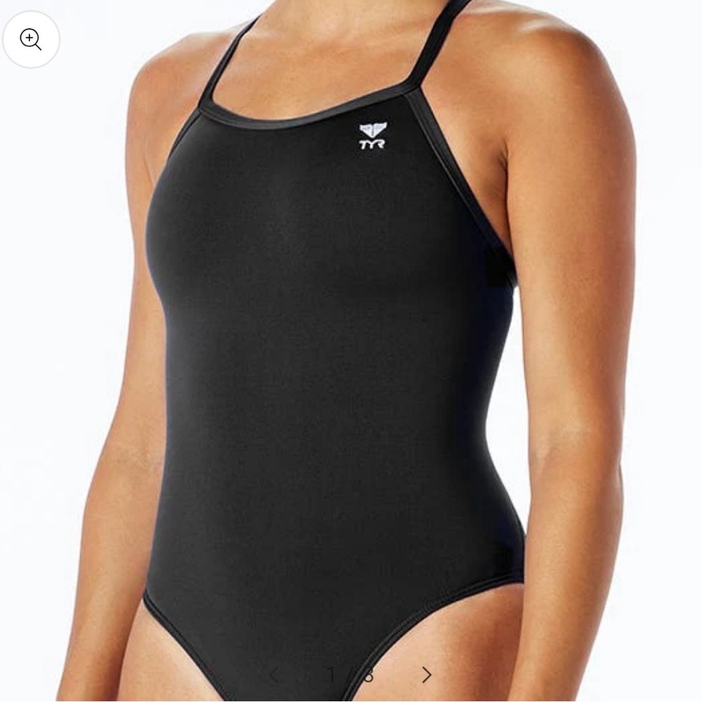 TYR Women's Diamondfit Black One-Piece Swimsuit